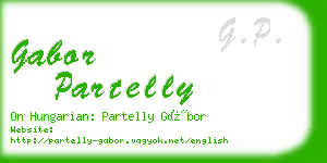 gabor partelly business card